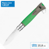 Нож OPINEL №12 EXPLORETICK REMOVER, зеленый 002489
