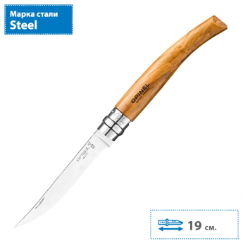 Нож складной OPINEL OLIVE EFFILE 10 New, филейный